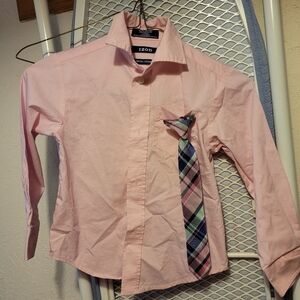 IZOD Toddler Pink Shirt with Tie